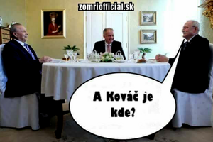 ... a o pár mesiacov po ňom obeduješ s bývalým a súčasným prezidentmi