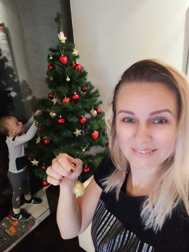 Lucia so svojím synčekom.