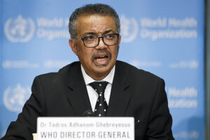 Generálny riaditeľ WHO Tedros Adhanom Ghebreyesus.