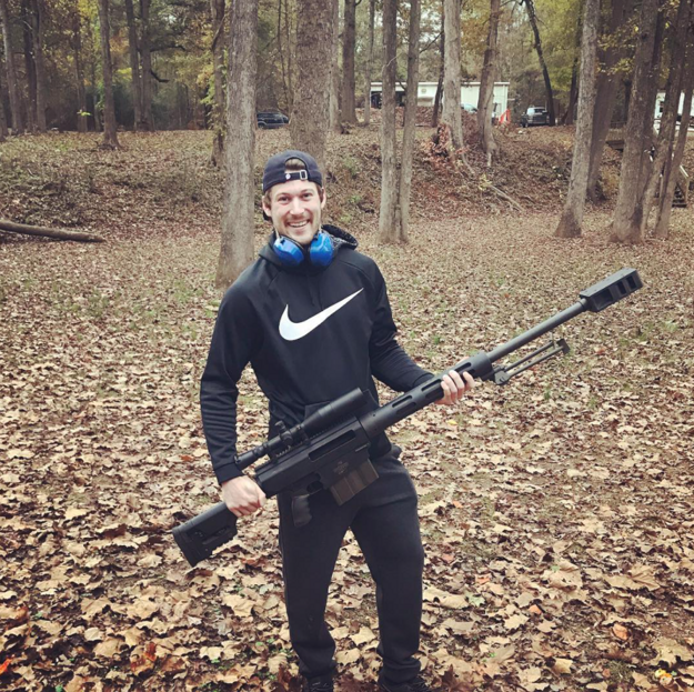 Joshua Winquist si zastrieľal na pozemku člena olympijského tímu USA.