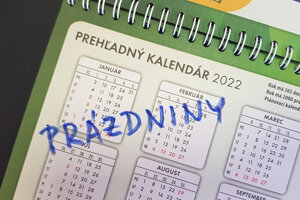 Prázdniny v školskom roku 2021/2022.