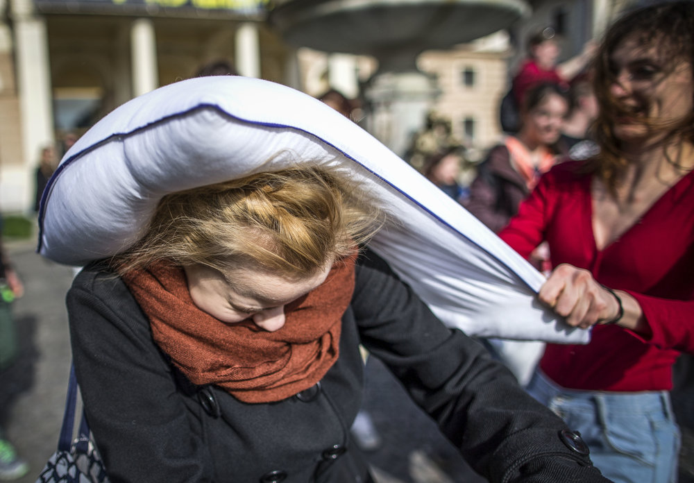 World Pillow Fight Day.