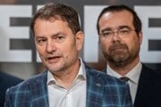 Igor Matovič a Marek Krajči, poslanci hnutia Slovensko.