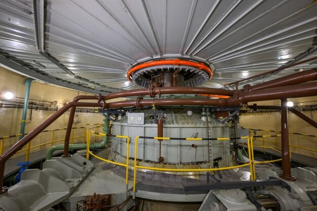 Jedna z turbín vo vodnej elektrárni Gabčíkovo. (zdroj: TASR)