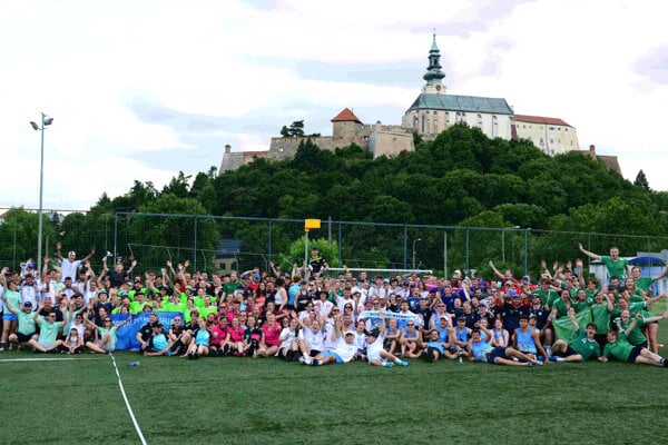 Na medzinárodnom podujatí v Nitre hrali korfbalisti z ôsmich krajín. 