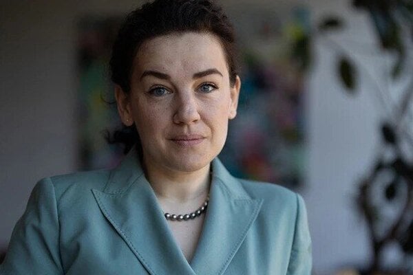 Lesya Orobec, bývalá poslankyňa ukrajinského parlamentu a aktivistka za väčšiu protivzdušnú obranu Ukrajiny.