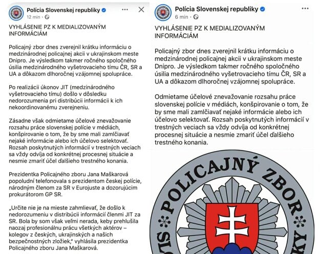 (zdroj: Facebook Polície SR)