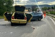 Nehoda na Sečovskej ceste v Košiciach.