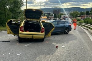Nehoda na Sečovskej ceste v Košiciach.