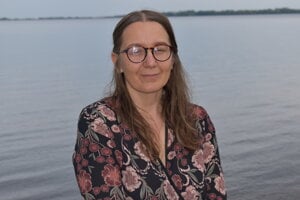 Michaela Zakuťanská na Zemplínskej šírave. 