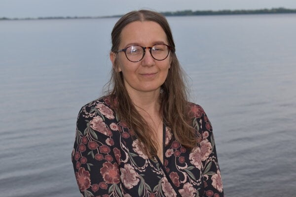 Michaela Zakuťanská na Zemplínskej šírave. 
