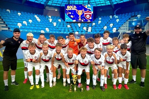 Víťazný tím FC Spartak Trnava U14. 