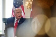 Americký prezident Donald Trump odpovedá na otázky novinárov v škótskom Turnberry.