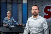 Juraj Šeliga v Aréne s Janou Krescanko Dibákovou