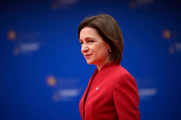 Moldavská prezidentka Maia Sanduová.