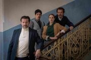 Marko Igonda, Ladislav Bédi, Jana Kvantiková a Marián Miezga v seriáli Neuer. 