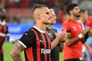 Timotej Kudlička po skončení odvetného zápasu 3. predkola Konferenčnej ligy medzi FC Spartak Trnava a Universitatea Craiova.