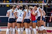 Slovenské volejbalistky počas MS v Thajsku 2025.