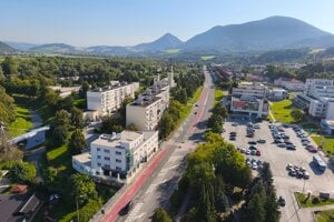 Strecha budovy poskytuje krásne výhľady.