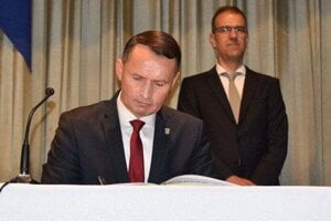 Jozef Sokologorský na ustanovujúcom mestskom zastupiteľstve v roku 2022.