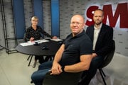 Victor Breiner a Ľubomír Daňko v Aréne s Janou Krescanko Dibákovou