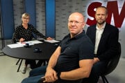 Victor Breiner a Ľubomír Daňko v Aréne s Janou Krescanko Dibákovou