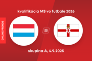 Luxembursko - Severné Írsko: ONLINE prenos zo zápasu kvalifikácie MS 2026