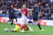 Momentka zo zápasu Bruggy - Monaco
