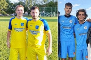 Zľava Zbežania Alex Pagačovič, Lukáš Trnka a chrenovskí bratia Zeleňákovci. 