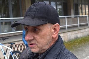 Igor Lazorík, účastník zhromaždenia. 