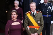 Na snímke sprava luxemburský veľkovojvoda Henrich I. a veľkovojvodkyňa Maria Teresa.