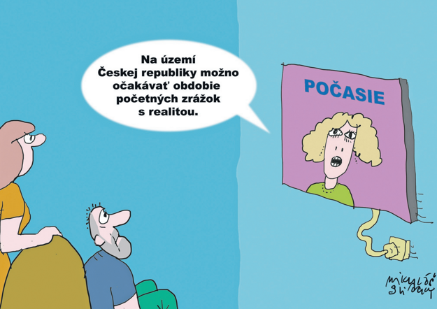 Predpoveď počasia pre Českú republiku (zdroj: Mikuláš Sliacky)