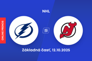 Tampa Bay Lightning - New Jersey Devils: ONLINE prenos zo zápasu NHL.