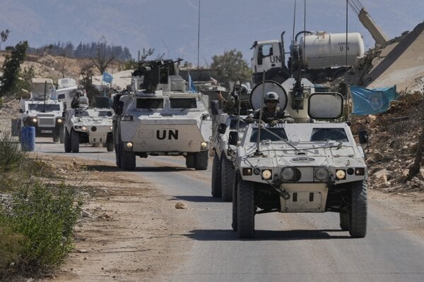 Vojská OSN UNIFIL na juhu Libanonu.