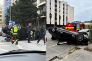 Na Staromestskej havarovala diplomatická limuzína.