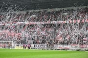 Na snímke fanúšikovia Spartaka počas odvety semifinále Slovenského pohára FC Spartak Trnava - ŠK Slovan Bratislava.