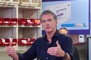 Kalifornský guvernér Gavin Newsom.