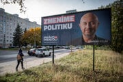 Nové billboardy strany Zoroslava Kollára.