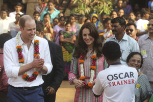 William a Kate počas návštevy Indie. 