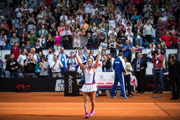 Dominika Cibulková vyhrala proti Kanade oba svoje zápasy.