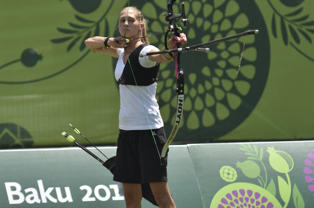 Slovenský lukostreľkyňa Alexandra Longová.