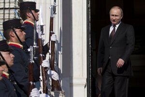 Vladimir Putin v Grécku.