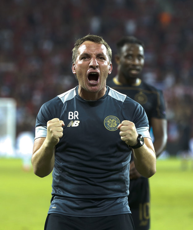 Brendan Rodgers zažil svojich najdlhších 90 minút na lavičke. Tešil sa však z postupu.