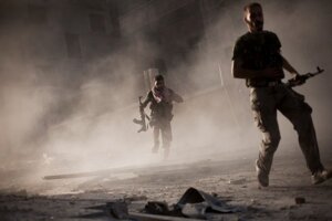 Boje v sýrskom meste Aleppo prebiehajú od júla 2012.