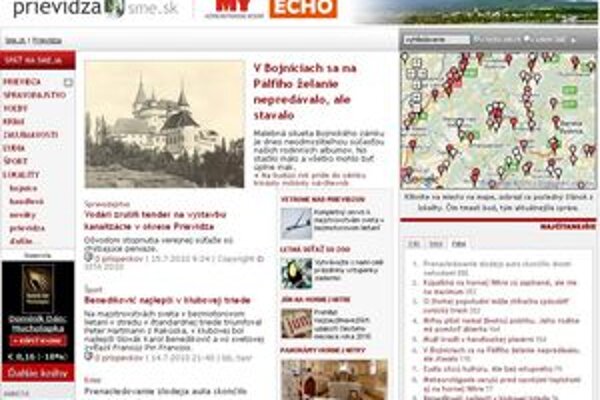 Web prievidza.sme.sk oslávil prvý rok existencie.