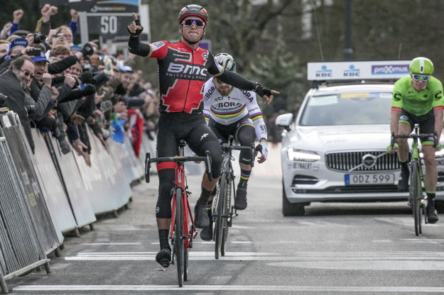 Peter Sagan dosiahol výborný výsledok už v sobotu, keď ho na klasike Omloop Het Nieuwsblad zdolal iba Greg van Avermaet.