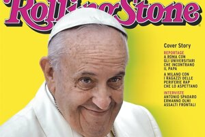 Pápež František na obálke talianskej mutácie magazínu Rolling Stone.