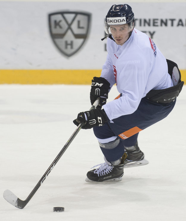 Stanislav Horanský na tréningu slovenskej reprezentácie.