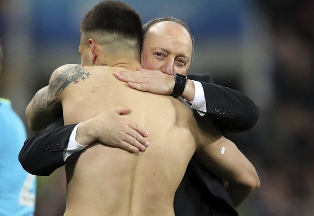 Rafael Benitez prežíval veľkú radosť.