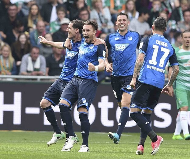 Hoffenheim zvíťazil na ihrisku Werderu Brémy 5:3.